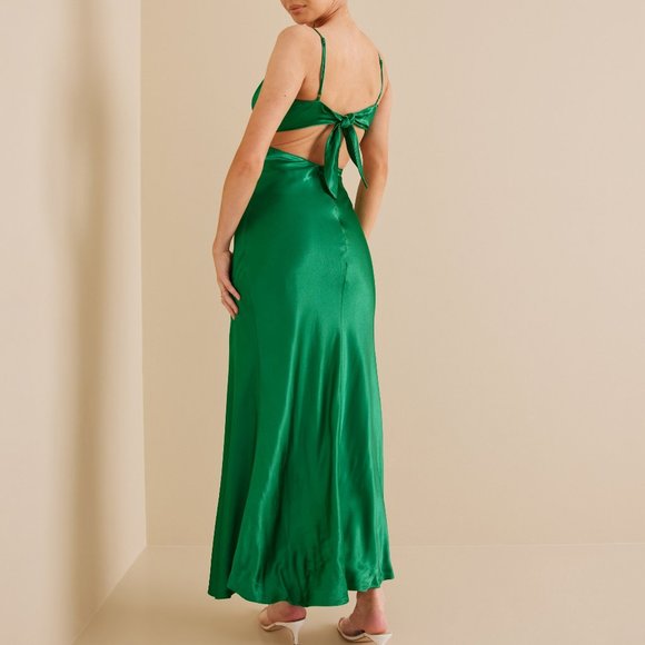 NWT Bardot 100% VISCOSE Slip dress in Fern 693